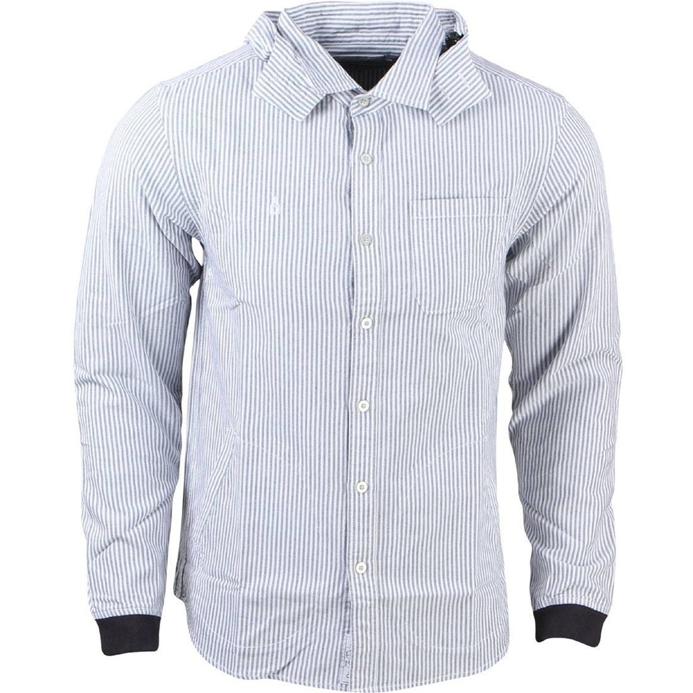 DIAMOND SUPPLY CO MEN MARQUISE HOODED WOVEN SWEATER (BLUE / WHITE)